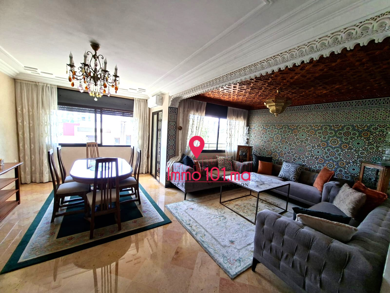 Location appartement meublé à Hay Riad SILAM2563